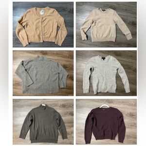 Women's Sweater/ Cardigan Bundle (cashmere/wool/other)